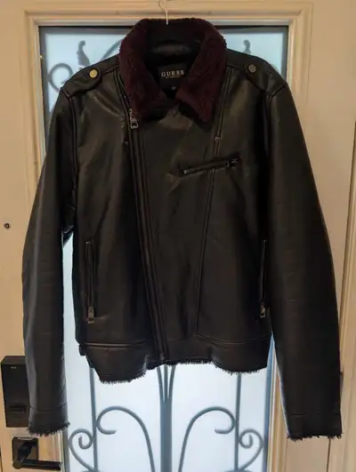 Guess Motorcycle Jacket Mens L, View more