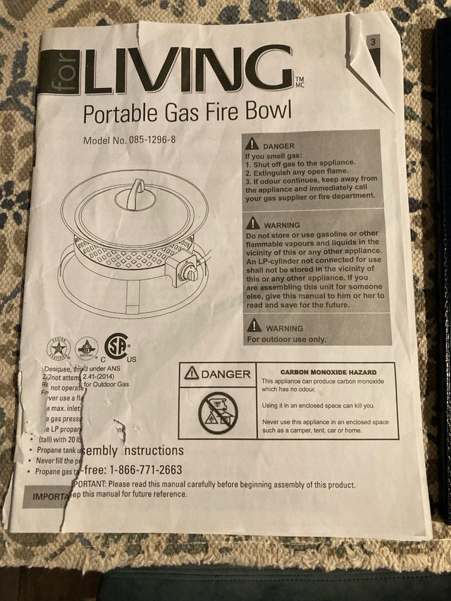 Portable Gas Fire Bowl “Urban Firepit” dans BBQ et cuisine en plein air  à Calgary