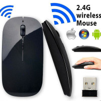 Wireless Slim USB 2.4 GHz Optical Scroll Mouse Mice For Computer