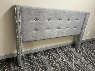 Fabric soft Cloth Upholstered Queen size Bed FrameHead Board, View more