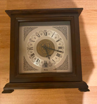 Queens University Vintage Bulova wooden desk clock