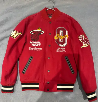 Ovo X NBA Miami Heat Varsity Jacket, View more