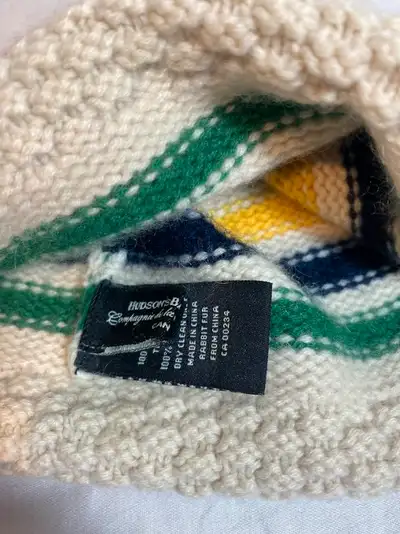 Hudson Bay Classic Stripes Child / Toddler Hat 6-12 M