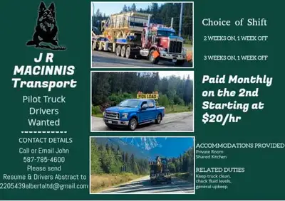 Wanted: Pilot Truck Drivers, View more