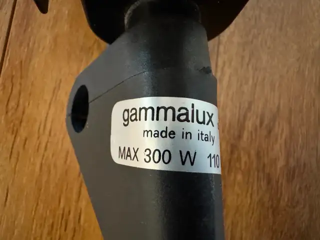 1980s Minimalist Black Floor Lamp by Gammalux in Indoor Lighting & Fans in Kitchener / Waterloo - Image 3