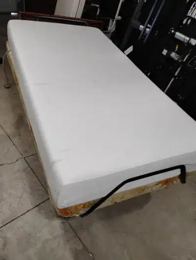 Twin adjustable bed with massage feature 8" tempurpedic mattress, View more