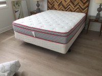 Queen Pillow Top Box Spring and Mattress (sell as a set only)