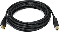 Monoprice USB 2.0 A Male to B Male Cables - Various Lengths