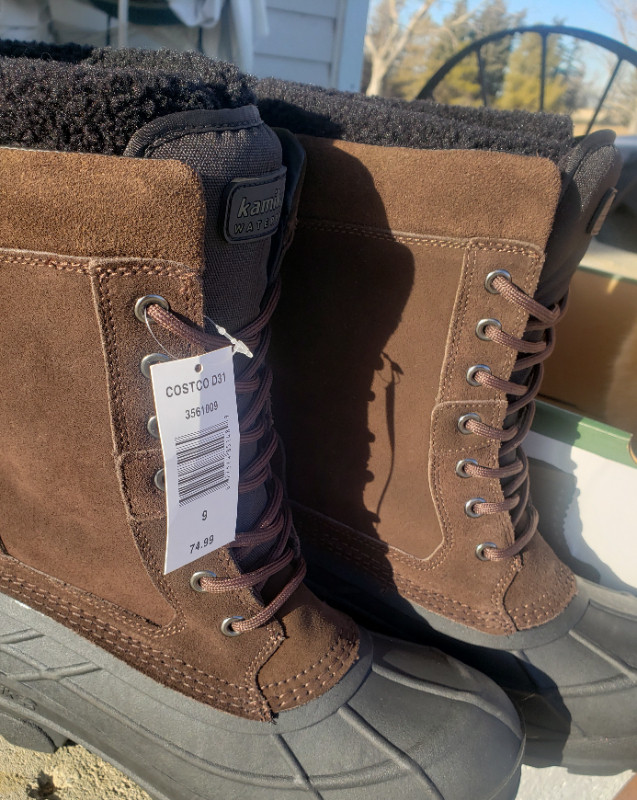 Size 9 Mens Kamik Boots . Never worn.  Tags still attached. in Men's Shoes in Lethbridge