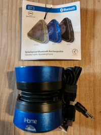 Plug in rechargeable mini speaker and several types ear buds
