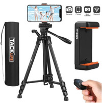 Tripod with Wireless Bluetooth Remote, 60-Inch used for Camera/P