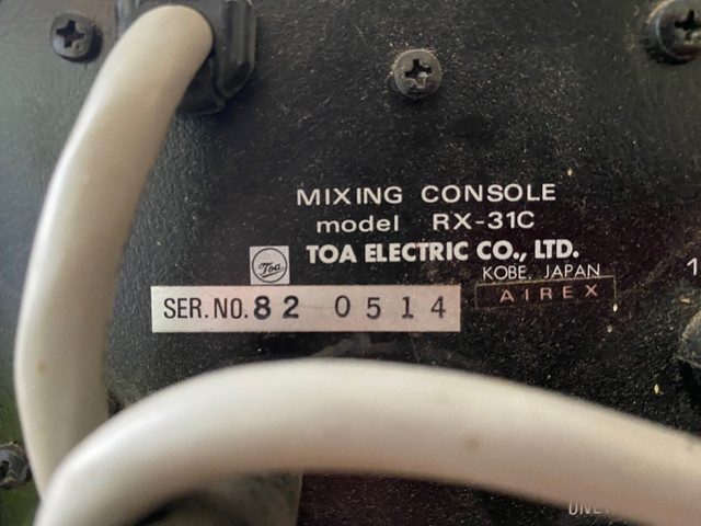 TOA mixer Rx-31c in General Electronics in Oakville / Halton Region - Image 2