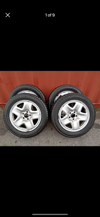 Set of 4 YOKOHAMA winter tires with rims (225 55 17) pattern (5×114.3) TPMS 2020 HONDA ACCORD