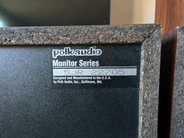 Vintage Polk Audio Monitor Series 5JR63235040633473124