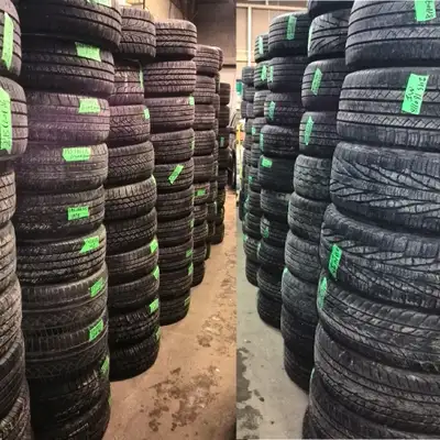 1000s of USED ALL-SEASON SUMMER WINTER TIRE AVALIABLE IN SIZES: 14 15 16 17 18 19 20 21 22 23 BY 30...