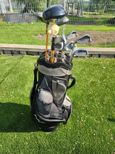 Sac de golf complet avec bâtons et driver, pour gaucher, View more