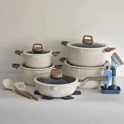 MaamuHome™ Premium 20-Piece Granite Non-Stick Cookware Set – Bra, View more