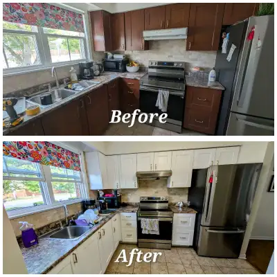 Cabinet and Staircase Refinishing  HANDILY REFINISHER &PAINTER, View more