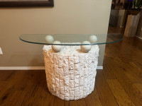 Stone console table