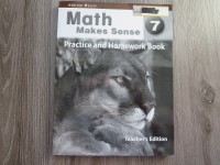 FOR SALE: TEACHER "MATH ANSWER" BOOKLETS GR. 5,6,7