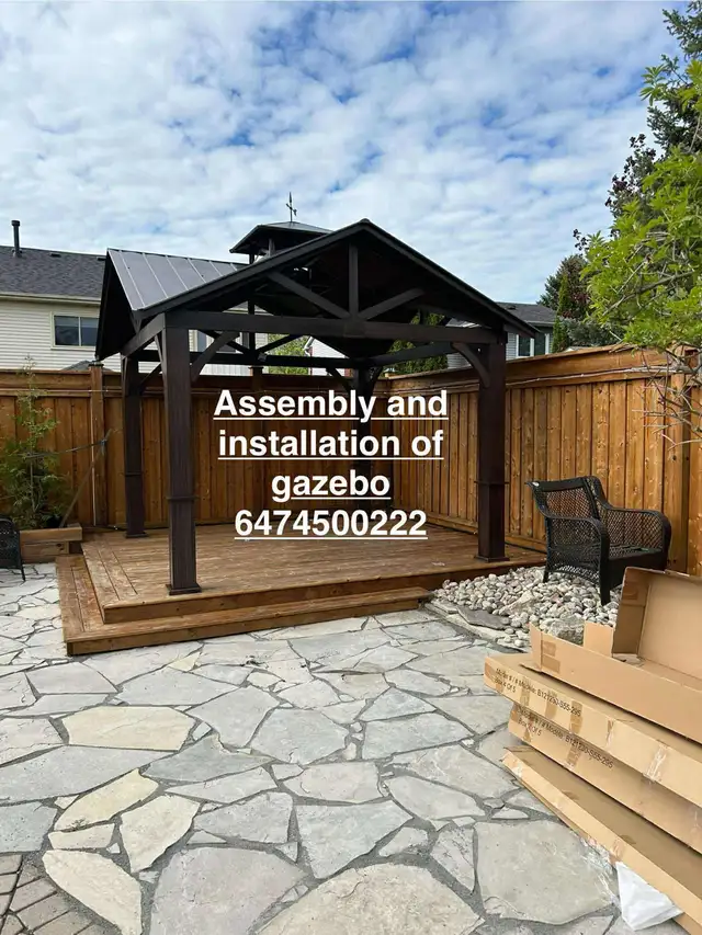 assembly of gazebo in Outdoor Tools & Storage in Markham / York Region - Image 4