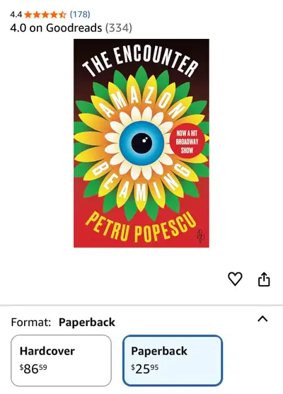 The Encounter Amazon Beaming Book by Petru Popescu, View more