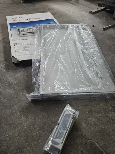 Sliding keyboard tray, View more