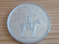 1873-1973 CANADA 25 Cent Coins ~ RCMP CENTENNIAL (2 for$2)