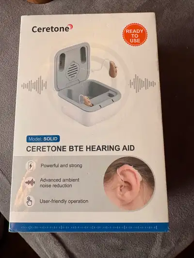 Cetetone BTE Hearing Aide “SOLID” New, View more