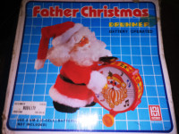 OLD  CHRISTMAS TOY  FATHER CHRISTMAS DRUMMER