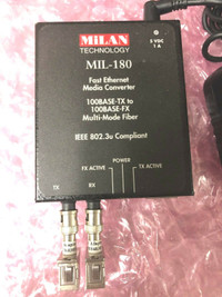 MiLAN Fast Ethernet Nedia Converter