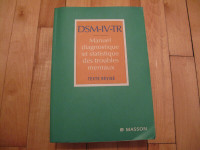 DSM-IV-TR. Texte révisé. Masson.