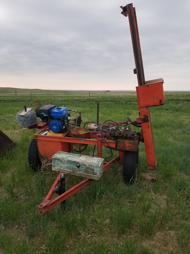 Post pounder with wire roller Farming Equipment Medicine Hat Kijiji