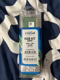 Crucial RAM 16GB Kit (2x8GB) DDR4 2400 MHz