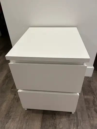 IKEA MALM white nightstand, View more