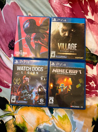 Ps4 games for sale one at a time or bundle (267$)