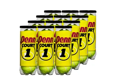 Penn Court 1 Tennis Balls - 12 Can Case (Total of 36 Balls), View more