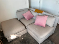 Ikea Vallentuna 3 piece modular couch with storage
