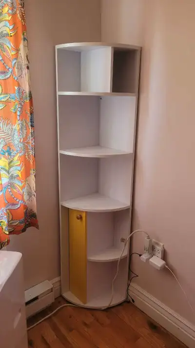 Five-Tier Corner Bookcase/Bookshelf, View more