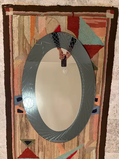 Modern oval mirror, View more