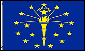 Indiana U.S.A. Flag, View more