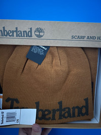 Timberland hat and scarf set NEW 