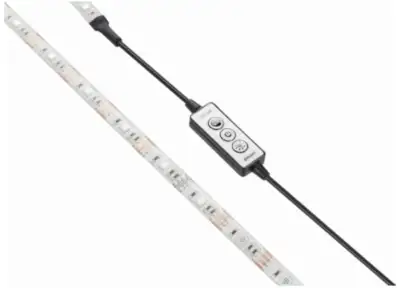 Insignia: 4' RGB Multi-Colour Dimmable LED Strip Light, View more