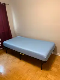 8 inch Single Long Mattress with Foldable Frame