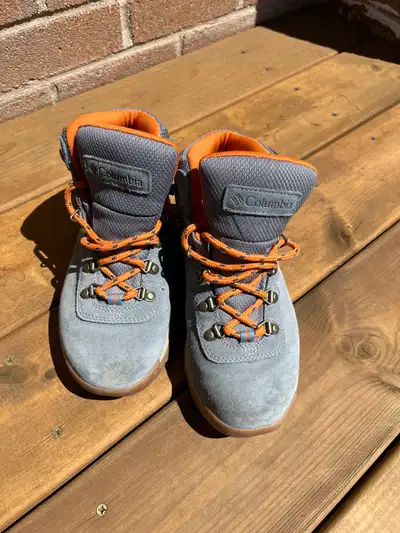 Like new Columbia hiking boots, women’s 5.5 wide. Cute and comfortable, $40 obo.