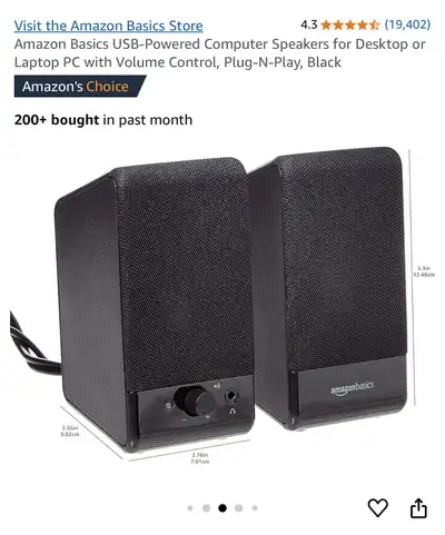 Amazon Basics Speakers, View more