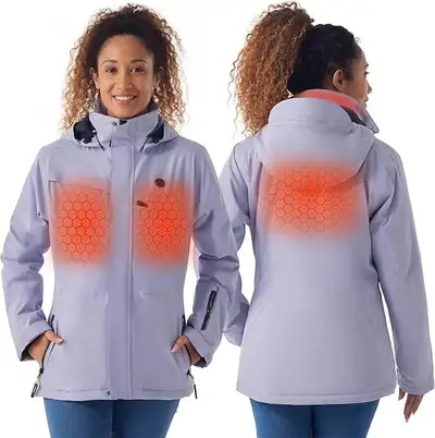 Women’s Heated Jacket with Battery Pack, Slim-Fit Winter Coat, View more