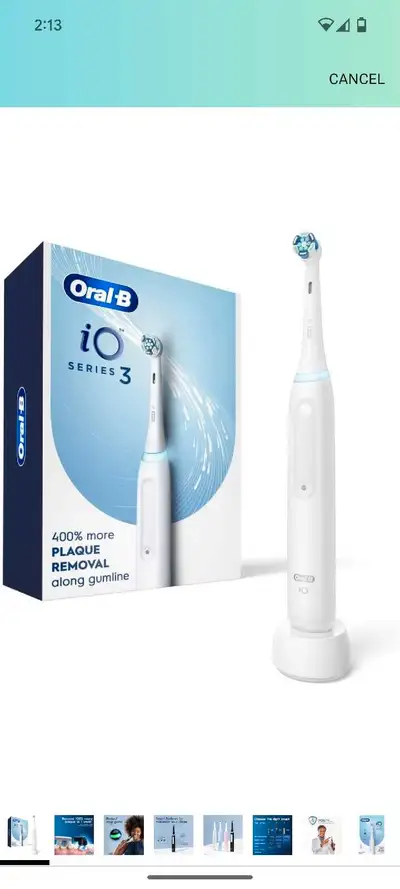 You will receive (1) Oral-B iO3 Electric Toothbrush, (1) Ultimate Clean Replacement Brush Head, and...