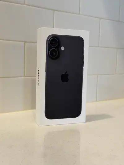 iPhone 16 128GB Black factory unlocked for any carrier. Brand new, sealed in box. Never opened, neve...
