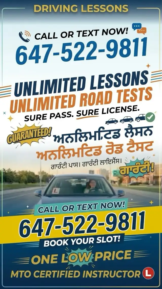 MTO Certified Driving Lessons588277202194933761